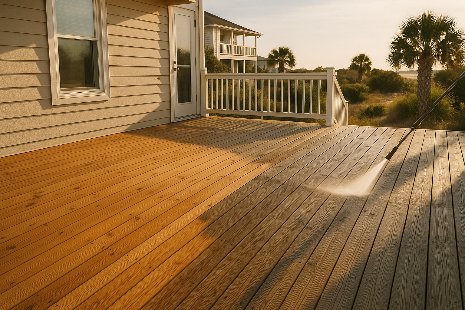 Deck Cleaning in Wrightsville Beach NC