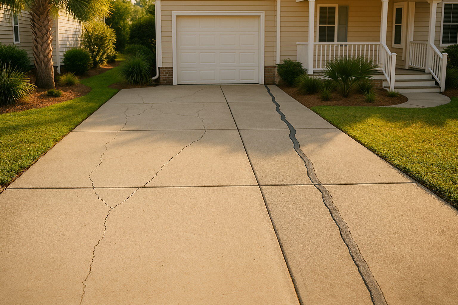 Driveway Crack Repair in Wilmington NC